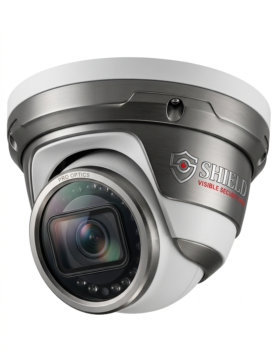 Shield Pro-Visible Security 2MP Full HD IP Dome Camera with Built-in Mic | 30M IR Night Vision | PoE | IP67 Waterproof