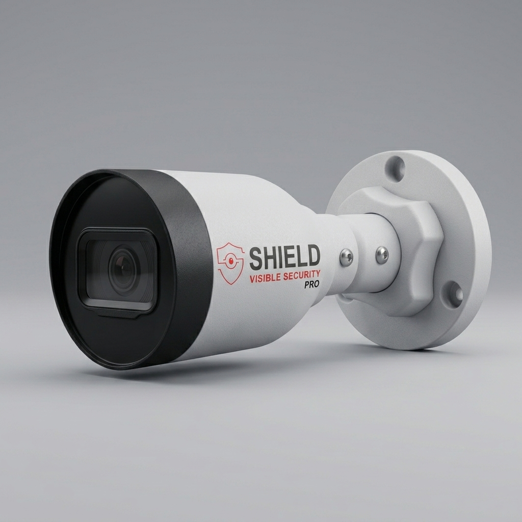 Shield Pro-Visible Security 2MP Full HD IP Bullet Camera with Built-in Mic | 30M IR Night Vision | PoE | IP67 Weatherproof